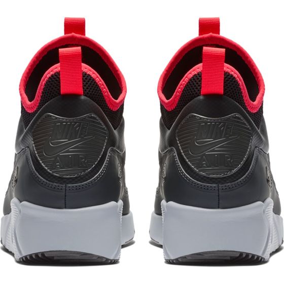 Кроссовки Зимние Nike Air Max 90 Ultra Mid Winter 924458-003 (anthracite-black-solar red)