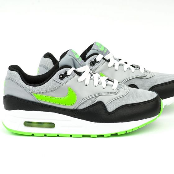 Кроссовки детские Nike Air Max 1 GS 807602-006 (wolf grey-electric green)