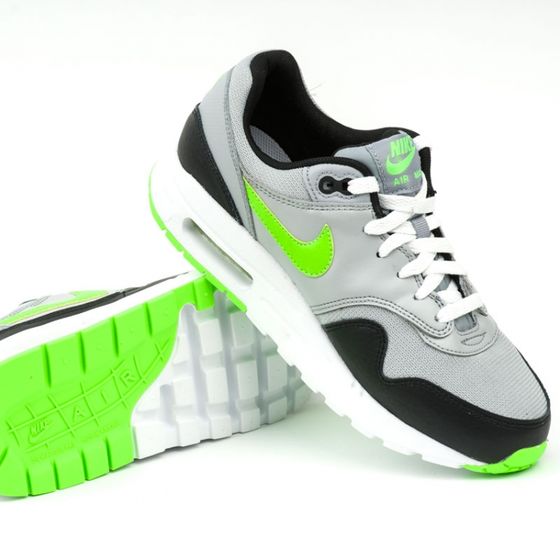 Кроссовки детские Nike Air Max 1 GS 807602-006 (wolf grey-electric green)