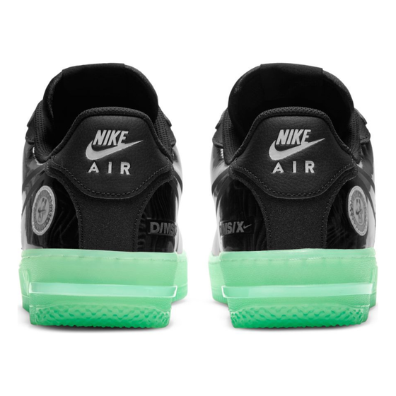 Кроссовки Nike Air Force 1 React LV8 CV2218-001 (black-black-barely green)