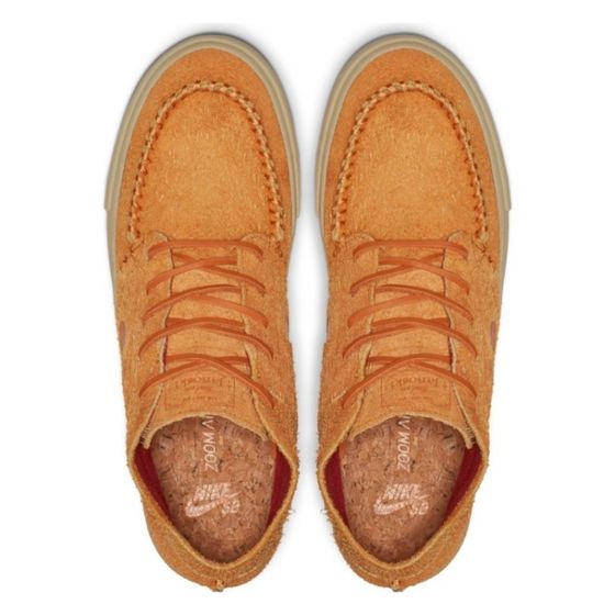 Кеды Nike SB Zoom Janoski Mid RM Crafted AQ7460-887 (cinder orange-team gold)