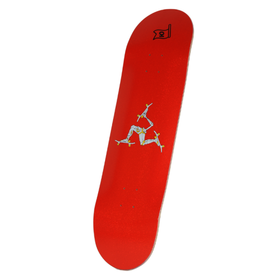 Дека Юнион Скейтборды Isle Of Skateboarding un25-isle-deck (red)