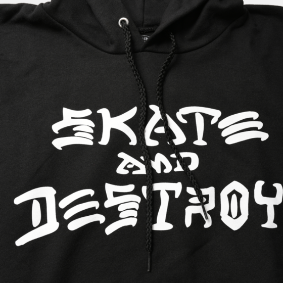 Худи Thrasher Skate And Destroy Hood 314225 (black)