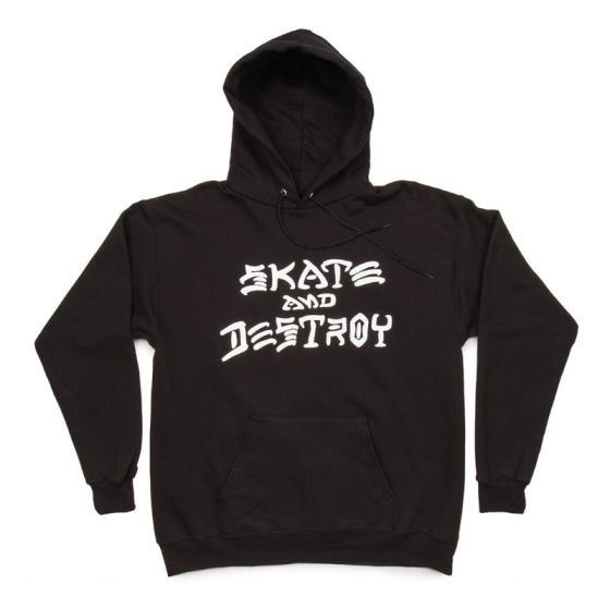 Худи Thrasher Skate And Destroy Hood 314225 (black)