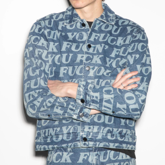Куртка Ripndip Fuckin Fuck Denim Jacket RND9903 (medium washed)