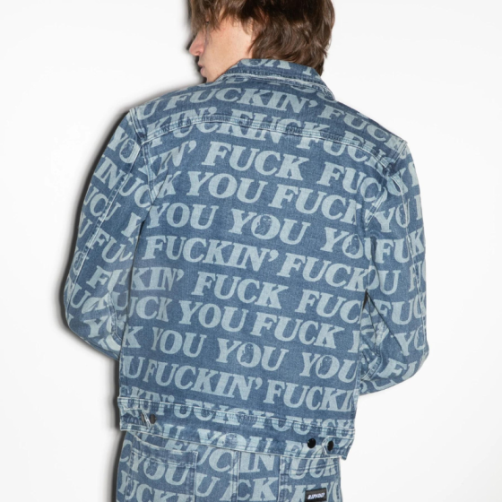 Куртка Ripndip Fuckin Fuck Denim Jacket RND9903 (medium washed)