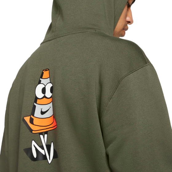 Худи Nike SB GFX Hoodie 3 DJ1043-325 (cargo khaki-total orange)