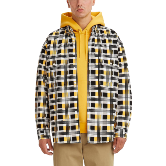 Рубашка Levis Skate LS Woven A0953-0001 (printed black yellow)