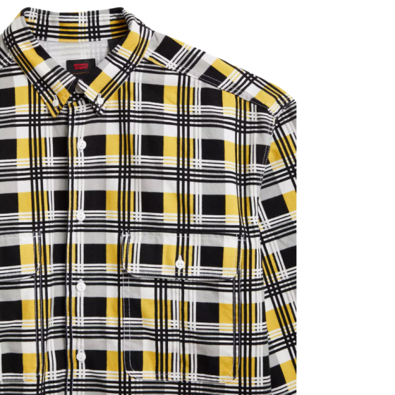 Рубашка Levis Skate LS Woven A0953-0001 (printed black yellow)