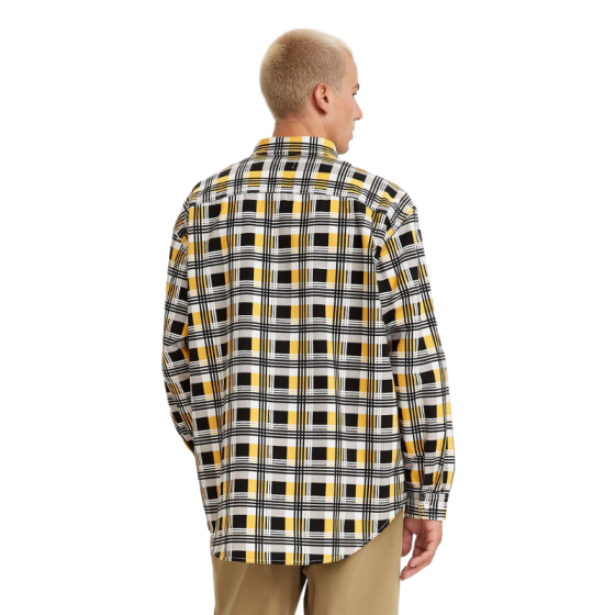 Рубашка Levis Skate LS Woven A0953-0001 (printed black yellow)