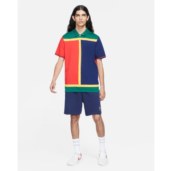 Поло Nike SB The Nike Polo SB Court DC3567-429 (binary blue-university red-binary blue)