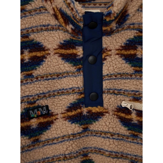 Толстовка Magamaev Turbo Fleece Button maga22-turboflc-biegnavy (biege-navy)