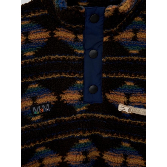 Толстовка Magamaev Turbo Fleece Button maga22-turboflc-brwbieg (brown-biege)