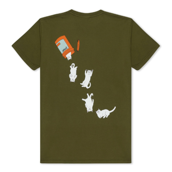 Футболка Ripndip Nermal Pills Tee RND9965 (military green)