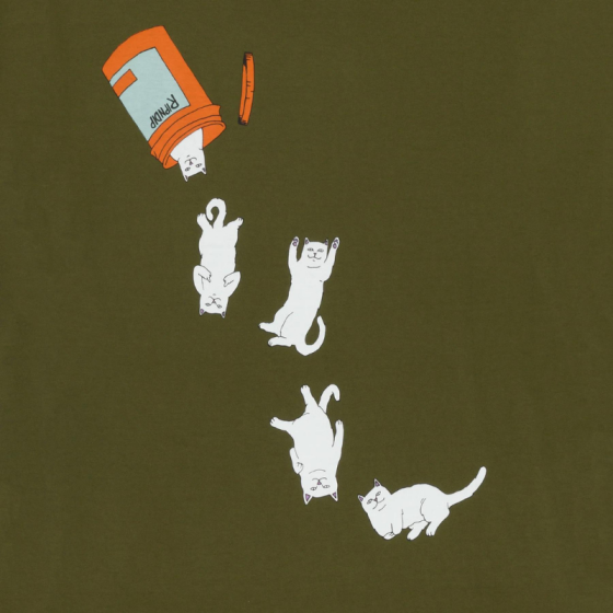 Футболка Ripndip Nermal Pills Tee RND9965 (military green)