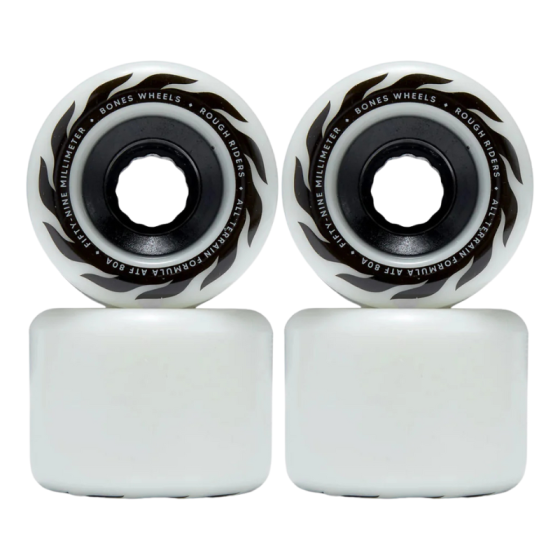 Колеса Bones All Terrain Formula Rough Riders 80A WSCPRR065980W4 (white)