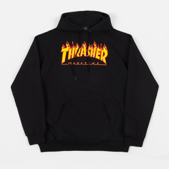 Худи Thrasher Flame Logo Hoodie 312007 (black)