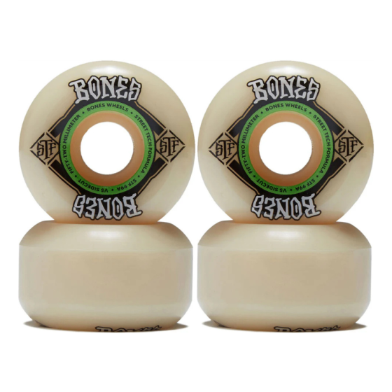 Колеса Bones Street Tech Formula 99A Sidecut V5 WSCAEV5S5299A4 (white)