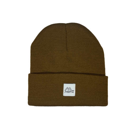 Шапка Magamaev Logo Beanie Med maga21-logomed (коричневый)