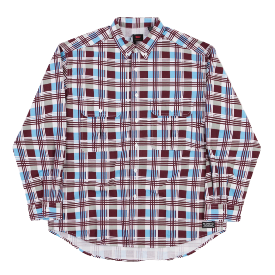 Рубашка Levis Skate LS Woven A0953-0000 (printed burgundy blue)