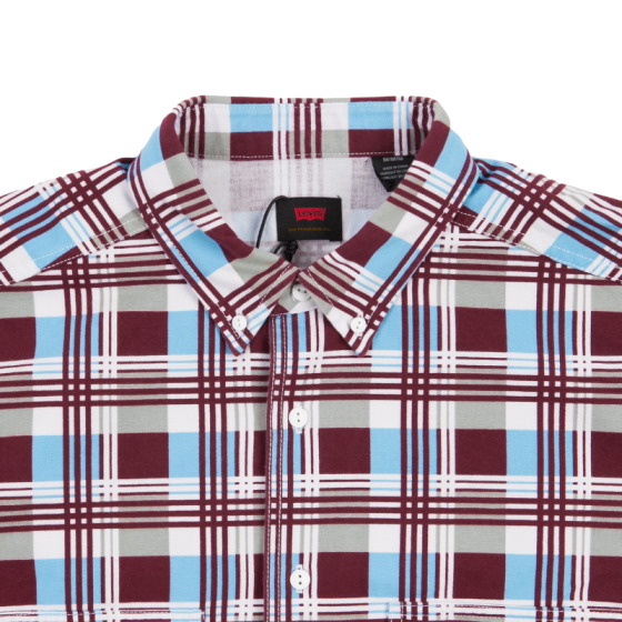 Рубашка Levis Skate LS Woven A0953-0000 (printed burgundy blue)