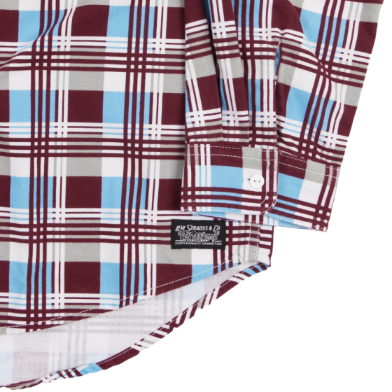 Рубашка Levis Skate LS Woven A0953-0000 (printed burgundy blue)