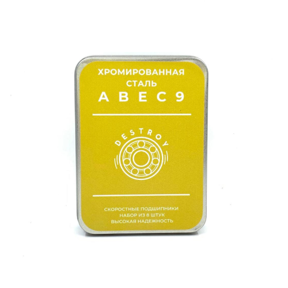 Подшипники Destroy Gold Chrome Abec 9 dstr21-gldchrm9 (gold)