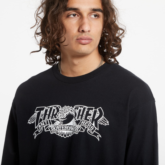 Лонгслив Thrasher Mag Banner 314064 (black)
