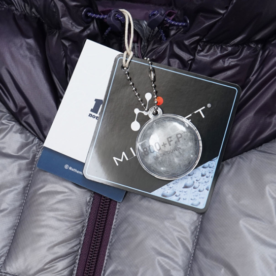Куртка Nothomme Down Hooded Jacket 24NOYR002GY (silver-violet)
