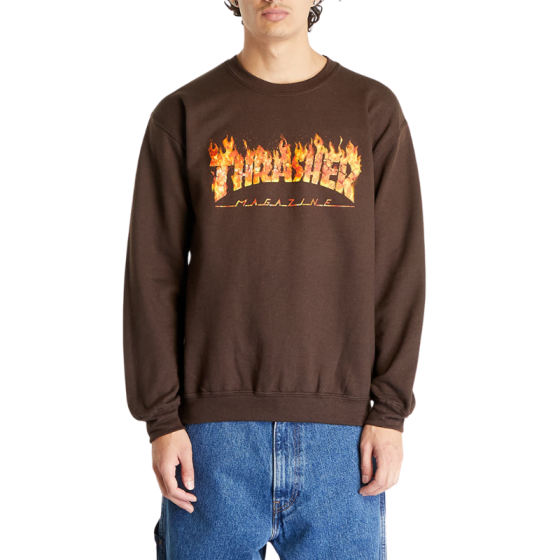 Толстовка Thrasher Inferno 312728 (dark chocolate)