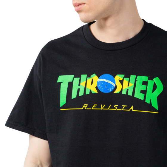 Футболка Thrasher Brazil Revista 311573 (black)