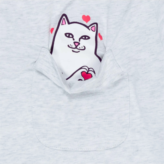 Футболка Ripndip Nermal Loves Pocket Tee RNDFAL24173 (ash heather)