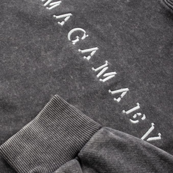 Худи Magamaev Acid Wash Script Hoodie maga24-acidw-gry (grey)