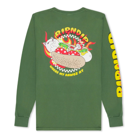 Лонгслив Ripndip Glizzy Long Sleeve RND9938 (olive)