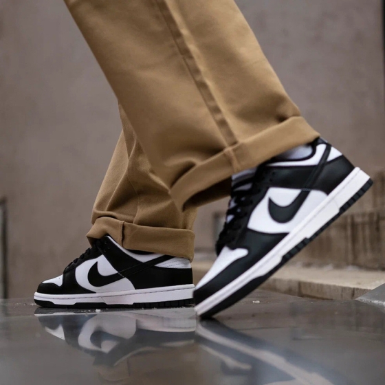 Кроссовки Nike Dunk Low Retro DD1391-100 (white-black-white)