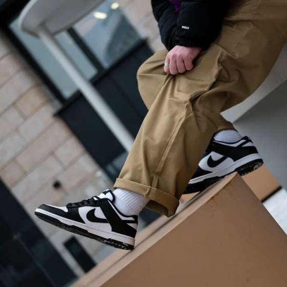 Кроссовки Nike Dunk Low Retro DD1391-100 (white-black-white)