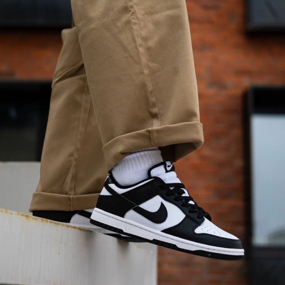 Кроссовки Nike Dunk Low Retro DD1391-100 (white-black-white)