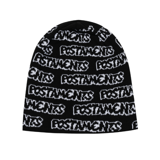 Шапка Postaments Wordz pst-bean-wrdz-blkwht-24 (black-white)