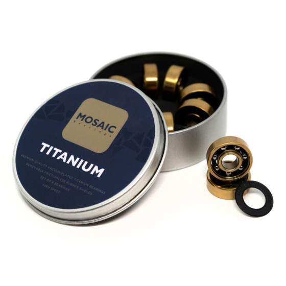 Подшипники Mosaic Super Titanium 1 Abec 7 608Rs MOACBE20A003 (black)