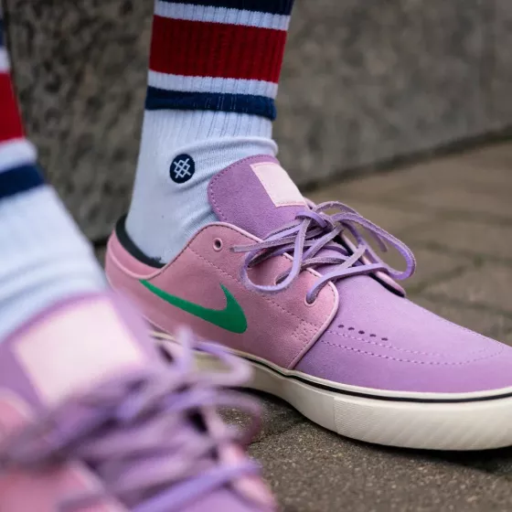 Кеды Nike SB Zoom Janoski Og+ DV5475-500 (lilac-noise aqua-med soft pink)