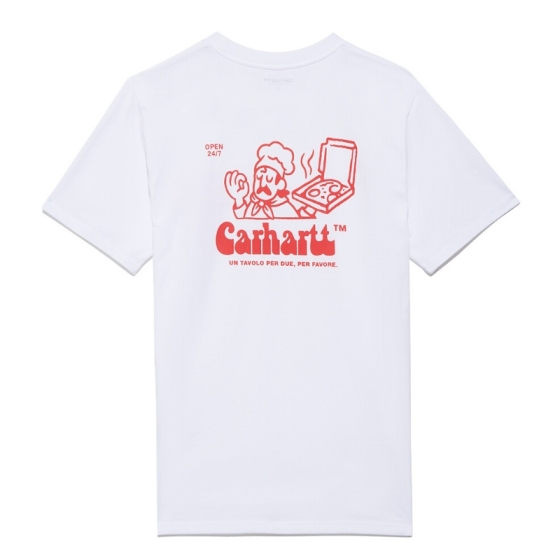 Футболка Carhartt Bene T-Shirt I027811 (white-red)