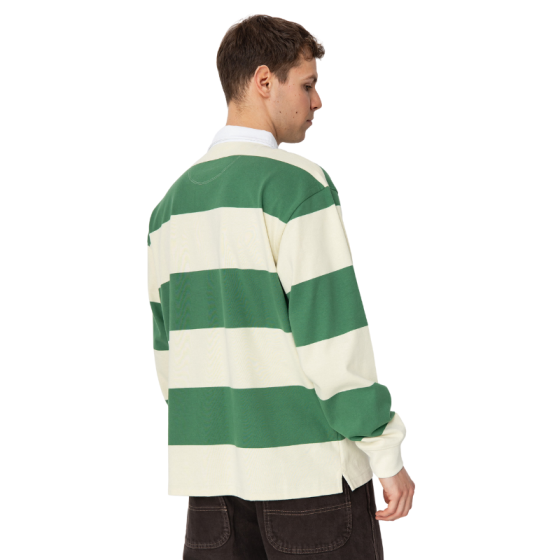 Поло Регби Vans Ward Stripe Rugby Knit Shirt VN000KU8E4T (fairway-lemon icing)