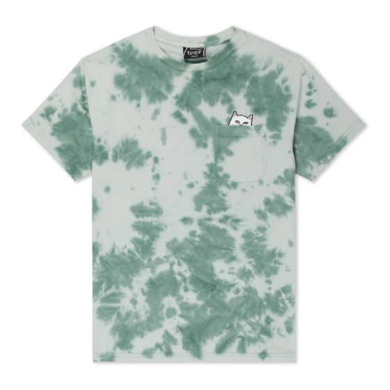 Футболка Ripndip Lord Nermal Pocket Tee RNDSUM24157 (olive green tie dye)