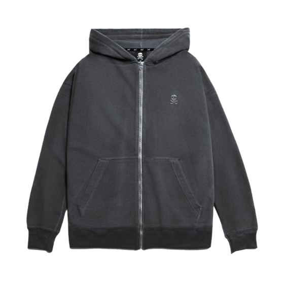 Худи На Молнии Hardlunch Garment Dye 5024000063 (черный)