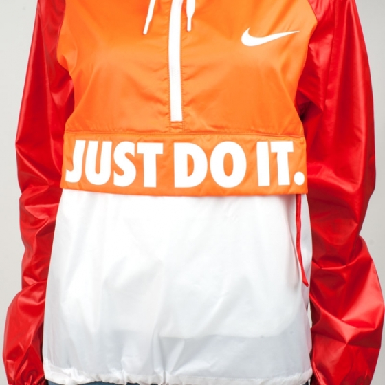 Ветровка Женская Nike City Packable Jacket 725818-815 (safety orange-university red-white)