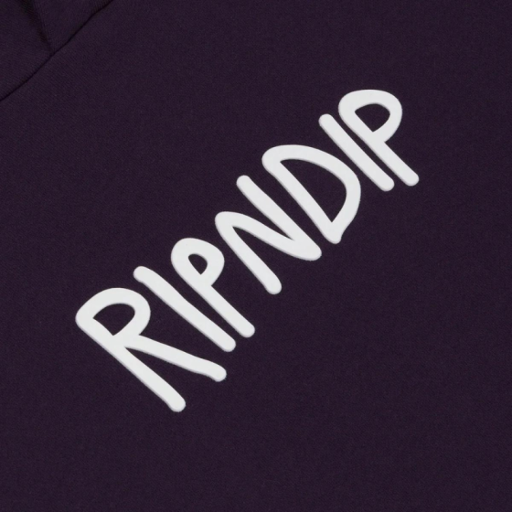 Худи Ripndip Rubber Logo Hoodie RND10206 (dark purple)