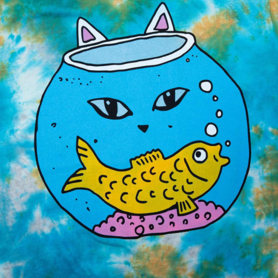 Футболка Ripndip Finding Nermio Tee RND7067 (navy orange tie dye)