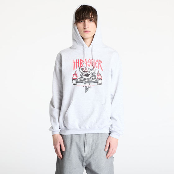 Худи Thrasher X Toy Machine Monster-Gram 315043 (ash grey)