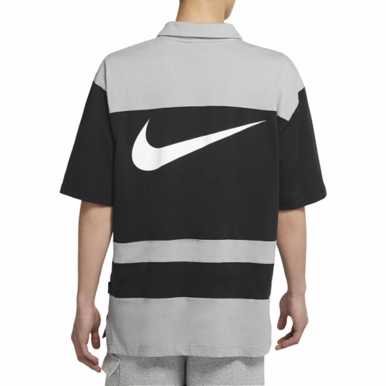 Поло Nike Swoosh Logo Polo DJ5370-010 (black-grey)