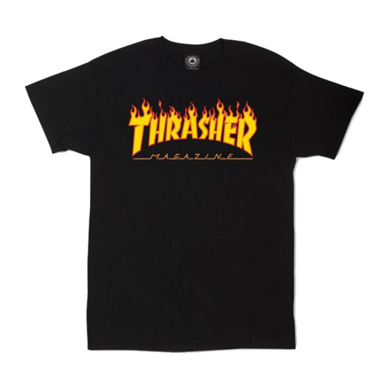 Футболка Thrasher Flame 311019 (black)